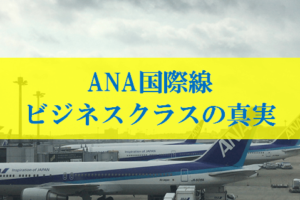 ANA国際線ビジネスクラス搭乗記