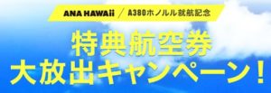 特典航空券大放出キャンペーン