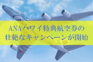 ANAハワイ特典航空券の壮絶なキャンペーン