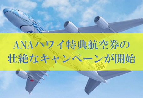 ANAハワイ特典航空券の壮絶なキャンペーン