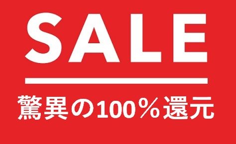 陸マイラ―驚異の100％還元