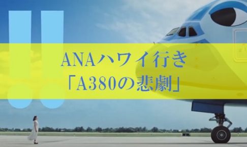 ANAハワイ行き「A380 特典航空券」の悲劇のトラブル