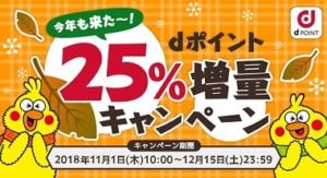 dポイント増量25％キャンペーン