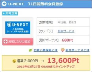 U-NEXTの31日間無料登録