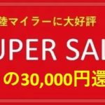 陸マイラー祭りで30,000円還元！