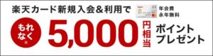 楽天カード側のキャンペーン