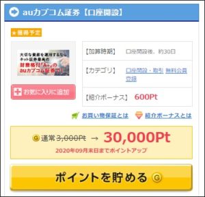 口座開設のみ