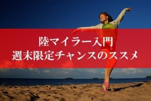 陸マイラー入門の裏技