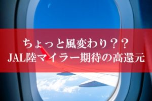 JAL陸マイラー祭りの裏技