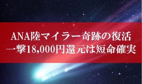 ANA陸マイラー祭りの裏技