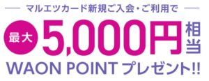 最大5,000円還元