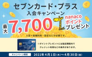 カード会社のキャンペーン