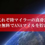 ANA陸マイラー祭りの裏技