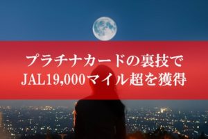 JAL陸マイラー祭りの裏技