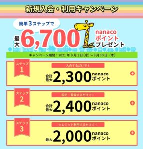 セブンカードプラスのキャンペーン