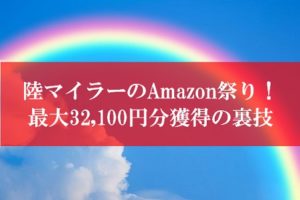 陸マイラーのAmazon祭り