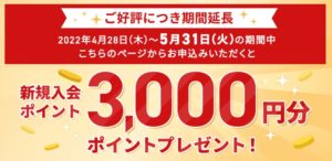 カード会社のキャンペーン