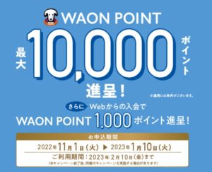 カード会社のキャンペーン