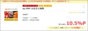 au pay ふるさと納税