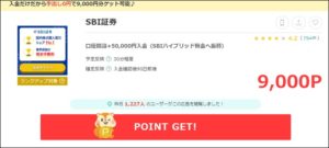 SBI証券の陸マイラー祭り