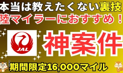JALマイルが貯まる