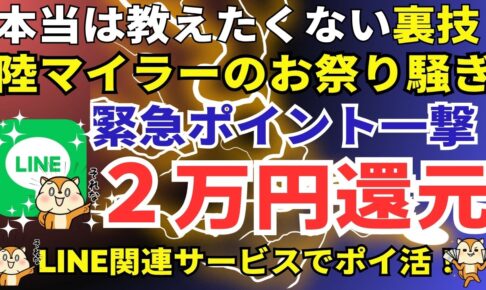 陸マイラーのポイ活